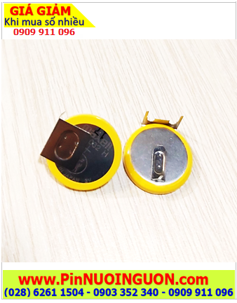 Pin CMOS CR2032H, Pin nuôi nguồn CMOS 3v lithium Maxell CR2032H (2 Chân thép-3 chấu hàn) chính hãng /Xuất xứ NHẬT 